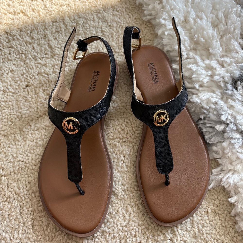 Micheal Kors Black Sandals